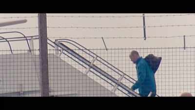 Alone with his thoughts,
Wayne Rooney boards Team England's plane, - Coleen Rooney: The Real Wagatha Story