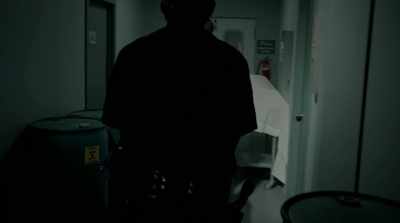 - Alright, watch your back.
- God, I hate coming down here. - Amityville Uprising