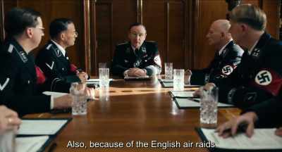 Also, due to the English air strikes - Never Look Away
