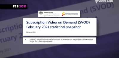 Also, subscribers
to video on demand services - The Back Side of Television