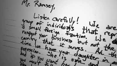 Also, the ransom note
was written off a pad - How It Really Happened