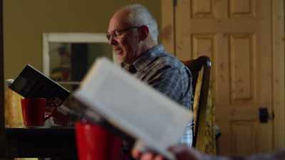 Although he communicates
well enough verbally - Restoring the Shack