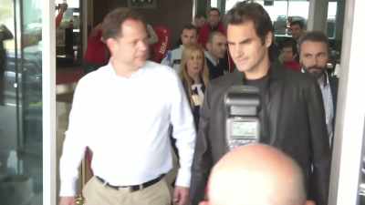 Although he was battling
crippling back pain - Roger Federer: A Champions Journey