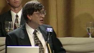 Always checking on the
competition over his shoulder, - Tech Billionaires: Bill Gates