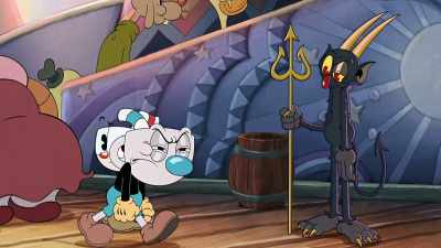 Always doing everything around here
because he took off the sweater. - The Cuphead Show!
