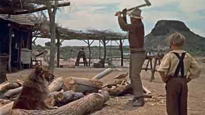 ALWAYS SINK A
BLADE INTO A LOG, SON. - Hondo