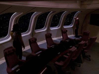 Am I bothering you, Captain? - Star Trek: The Next Generation