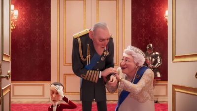 Am I calling the guards to take all those dogs away - The Queen's Corgi