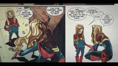 [Amanat]
As soon as Captain Marvel came out, - Marvel's 616