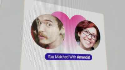  Amanda and I met through
 an online dating service. - Phrogging: Hider in My House