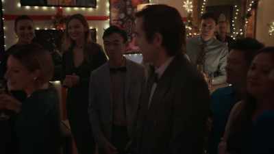 -[ambient jazz music]
-[people chattering] - Take Me Back for Christmas