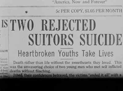 "America, Now and forever"
TWO REJECTED SUITORS SUICIDE - Never Weaken