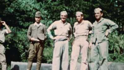 AMERICANS LOOK RIGHT
INTO THE JAWS - The Pacific War in Color