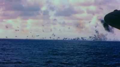 AMERICANS NICKNAME IT THE
GREAT MARIANAS TURKEY SHOOT. - The Pacific War in Color