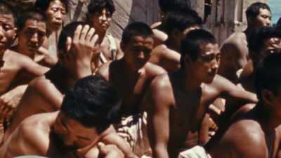 Americans take few prisoners;
most are Korean laborers. - The Pacific War in Color