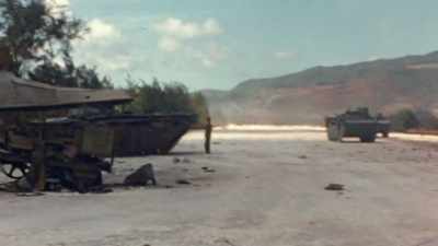 AMERICANS WILL SOON
PREPARE IT FOR THE B-29. - The Pacific War in Color