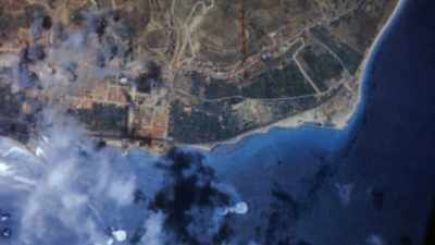 America's first big
attack from a carrier - The Pacific War in Color