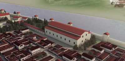 Among them, a basilica,
the foundations of which - Roman Megastructures