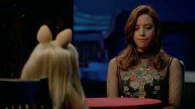 Amy Poehler.
Um, she's definitely someone that - Muppets Now