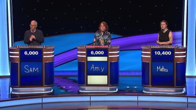 Amy.
- What is milk and honey? - Jeopardy! Masters