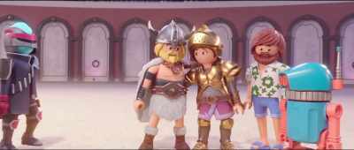 An aey- le}
-(crowd chanting) - Playmobil: The Movie