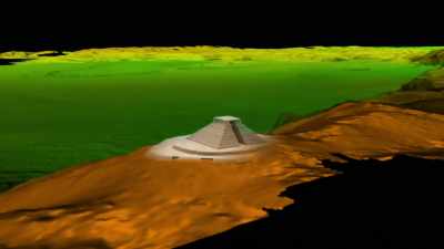 An ancient pyramid
hidden for centuries. - Lost Treasures of the Maya