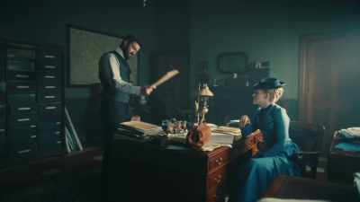 AN ARSON ATTACK, IN THE CITY'S
LARGEST OPIUM DEN. - Miss Scarlet and the Duke