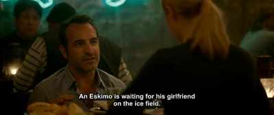 An Eskimo is waiting for his girlfriend
on the ice field. - Up for Love