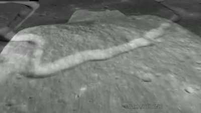 An example often cited
by debunkers is Hadley Rille, - American Moon