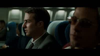 An exit-door procedure at 30,000 feet. - Fight Club