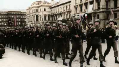 AN EXPANDING MILITARY
IS ONE WEAPON; - America in Color