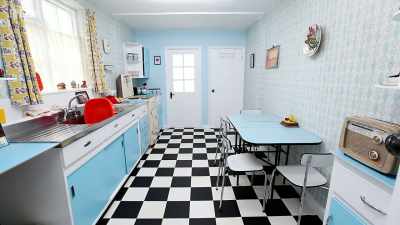 An extension has been added, making a huge kitchen diner - Back in Time for Dinner