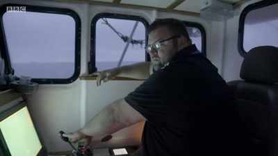 An hour's sail south, and
Pete has found some fish. - Cornwall: This Fishing Life