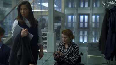 An office filled with pay stubs
and permits and red tape, - The Rook
