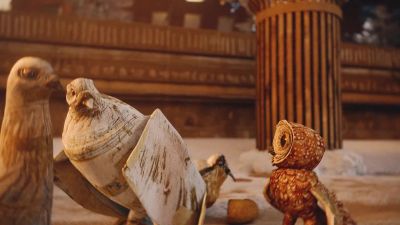 - An owl?
- A little small to be an owl, - An Almost Christmas Story