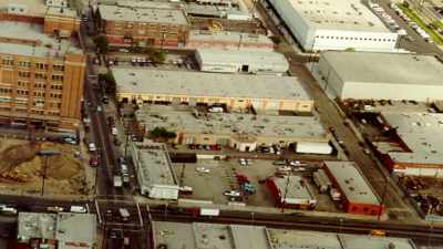 An unassuming building
in downtown Los Angeles - History's Greatest Heists with Pierce Brosnan