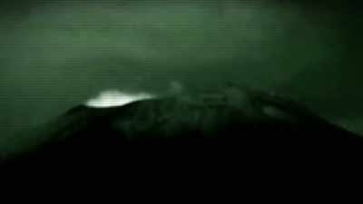 AN UNIDENTIFIED OBJECT
FLIES INTO A VOLCANO. - Strange Evidence