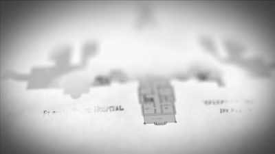 {\an7}NARRATOR: The buildings had a
distinctive bat wing formation. - Mysteries of Mental Illness