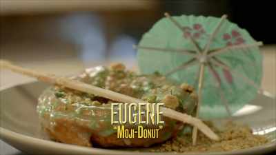 {\an8}A mojito-inspired cake donut. - No Recipe Road Trip With the Try Guys