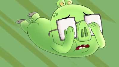 {\an8}[all laughing] - Angry Birds: Summer Madness