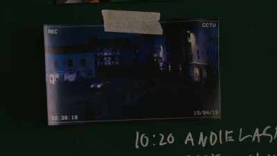 {\an8}CCTV footage from Little Kilton Square - A Good Girl's Guide to Murder