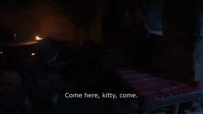 {\An8} Come here, kitty, come. - Honeyland