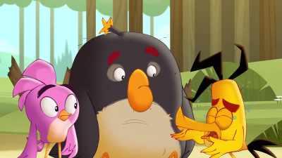 {\an8}[crying loudly] - Angry Birds: Summer Madness