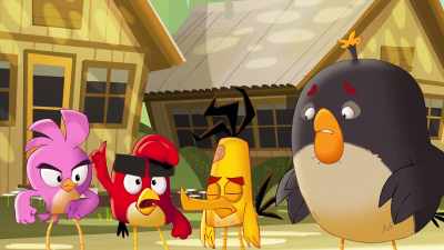 {\an8}[descending sound] - Angry Birds: Summer Madness