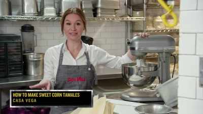 {\an8}Dry cornmeal plus liquid
definitely does not make masa. - No Recipe Road Trip With the Try Guys