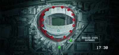 {\an8}- [electronic beeping]
- We've never locked down the turnstiles. - The Final: Attack on Wembley