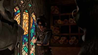 {\an8}Excalibur is busted
and Morgana is... is... - Wizards: Tales of Arcadia