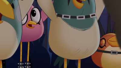 {\an8}[exclaims] - Angry Birds: Summer Madness