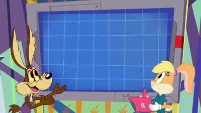 {\an8}Fantastic! We could feature
the Shrink Ray and Grow-Bot. - Bugs Bunny Builders