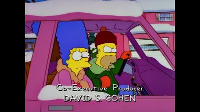 {\an8}(frustrated grunting) - The Simpsons